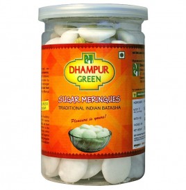Dhampur Green Sugar Meringues - Traditional Indian Batasha  Jar  250 grams